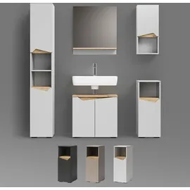 livinity Waschbeckenunterschrank Timavo, 60 x 57.5 cm mit 2 Türen,