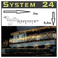 Star Trading Lichtervorhang LED 3 m Schwarz