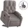 vidaXL Relaxsessel, mit Aufstehhilfe Taupe Stoff