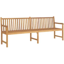 Gartenbank 228 cm Massivholz Teak