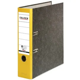 Falken Ordner Recycling 8 cm DIN A4 gelb