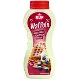 RUF Waffeln im Shaker, Mischung für Waffelteig ergibt 4-6 Waffeln aus dem Waffeleisen, zu der Waffelteig Mischung nur Milch hinzufügen, 220g