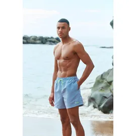 Buffalo Badeshorts Blau/Weiß S