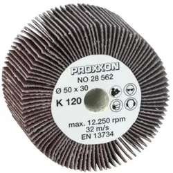 Schleifmopwalze für Walzenschleifer WAS/E + WAS/A, Korn 120, 2 Stück