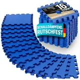monzana Bodenschutz-/Puzzlematte 16-tlg. Blau 180x180x1cm