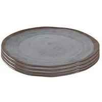 Bo-Camp Frühstücksteller Ø23 cm grau 4er Set