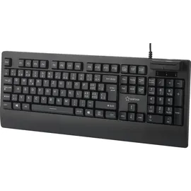 Renkforce RF-CKB-201 USB Tastatur Schweiz, QWERTZ Schwarz Chipkarten-Leser