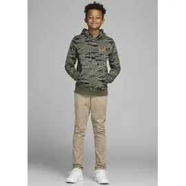 JACK & JONES Stoffhose mit Gesäßtaschen, beige, 158