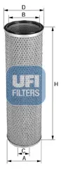 UFI Luftfilter 2744500 145mm für Volvo Ford ISUZU KAWASAKI MITSUBISHI