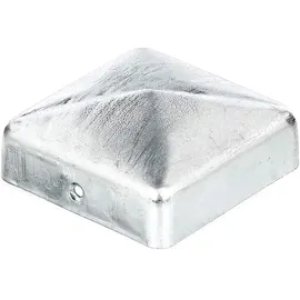 GAH Alberts Alberts Pfostenkappe Holzpfosten eckig, versenkte Schraublöcher, Stahl feuerverzinkt, Abdeckkappe