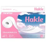 Hakle Toilettenpapier TRAUMWEICH 4-lagig, 8 Rollen