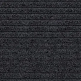 Mirjan24 Sessel Torezio Cord 134 x 90 x 102 cm Schwarz mit Einstellbaren Kopfstützen