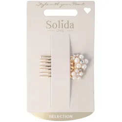 Solida Einsteckkamm gold Perle