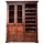 Massivmoebel24 Weinschrank 144 x 47 x 180 cm Braun