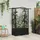vidaXL Hochbeet mit Rankgitter und Dach 125 x 40 x 138 cm Schwarz