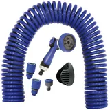 S&M Spiralschlauch-Set 15 m 9 mm blau