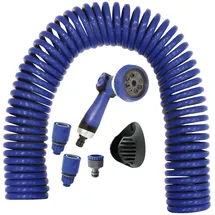 S&M Spiralschlauch-Set 15 m 9 mm blau