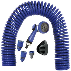 S&M Spiralschlauch-Set 15 m 9 mm blau