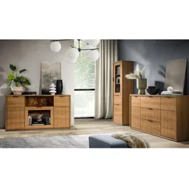 beautysofa NACHTTISCH Fun mit Schublade, ohne Beinen, Karamell-Eiche