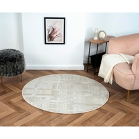 Myflair Möbel & Accessoires Teppich »My Favorite«, rund, Kurzflor, Retro-Style, besonders weich durch Microfaser, beige