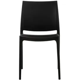 CLP Maya Stapelstuhl 44 x 50 x 81 cm schwarz