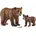 Schleich Grizzlybär-Mutter mit Jungem