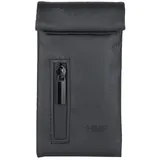 HMF Geruchsdichte Tasche, Leckerlibeutel für Hunde | Größe S | Kunstleder | Schwarz