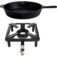 Paella World Hockerkocher-Set mit Gusspfanne Ø 35 cm