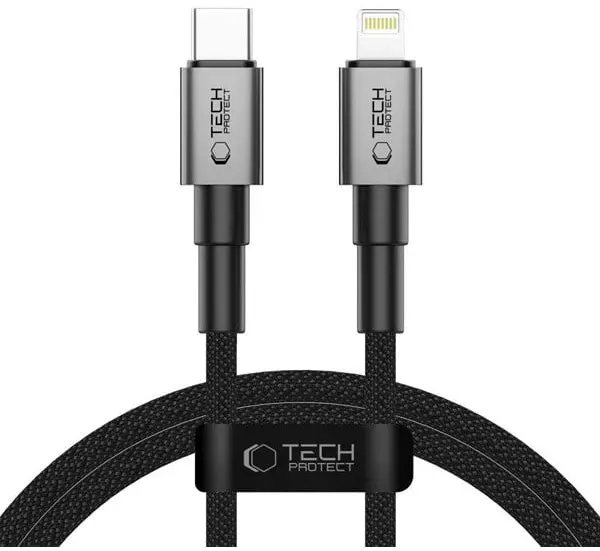 UltraBoost DNA USB-C / Lightning PD27W/3A Cable 100 cm - Grey