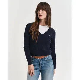 GANT Zopfstrickpullover Blau L
