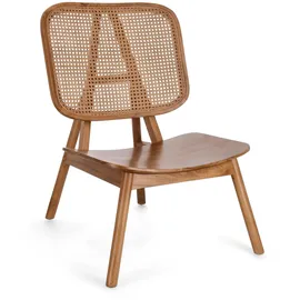 BIZZOTTO Sessel Yves Teakholz/Rattan 67 x 92 x 67 cm Beige
