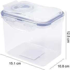 Lock & Lock LOCK&LOCK Frischhaltedose mit Schüttdeckel 1 l 15,1x10,8x12,4cm | Transparent