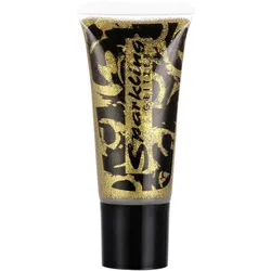 Goldenes Glitzer Make-Up