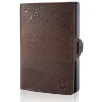 ZNAP® Slim Wallet Kreditkartenetui | Geldbörse Herren | Kartenhalter Geldbeutel Herren | Kartenetui Herren Geldbeutel | Herren Portemonnaie mit RFID Schutz | 12 Karten | Caramel