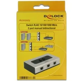 DeLock Switch RJ45 10/100/1000 2 port manual bidirectional
