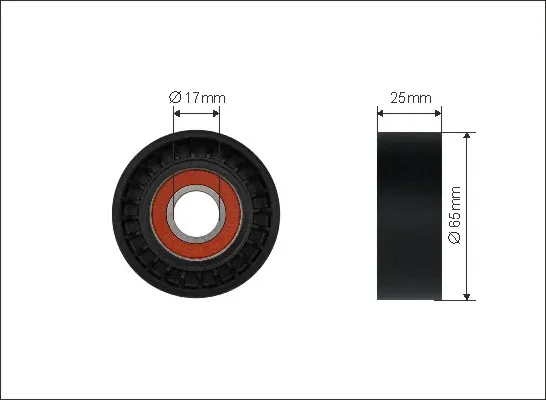 CAFFARO Spannrolle, Keilrippenriemen 500355 für Peugeot Citroën