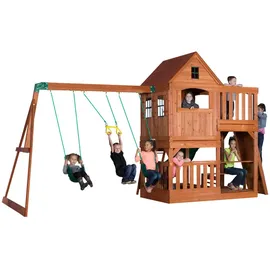 Backyard Discovery Spielturm Hillcrest mit Schaukeln B1808058