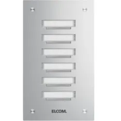 Elcom 5206280 KVM-6/1 Klingelplatte 6/1 UP ESTA