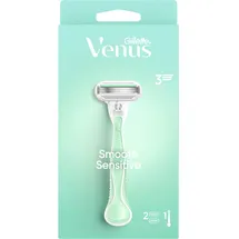 Gillette Smooth Sensitive Rasierer + 2 Klingen