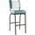 GGM Möbel Diner Barhocker 80 cm Leder/Taupe/Türkis