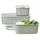 Mepal Frischhaltedosen-Set EasyClip grün 2x 0,7 l und 1x 1,5 l, 1 Set