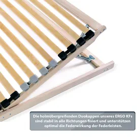 Coemo Ergo KF 7 Zonen Lattenrost Kopf- und Fußteil verstellbar 100 x 200 cm