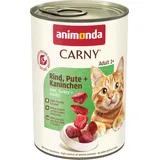 Animonda Carny Adult Rind, Pute & Kaninchen 6 x 400 g