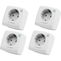 eQ-3 HOMEMATIC IP 157337A0, Schalt-Messsteckdose, 4 Stück