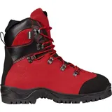 KOX Schnittschutzstiefel / Schnittschutzschuhe DUE Rot Größe 46 | S7L | Forst | Atmungsaktive Polsterung | Wasserdicht - Rot - 46