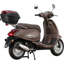Alpha Motors Cappucino 50 ccm 2,99 PS 45 km/h mattbraun inkl. Topcase