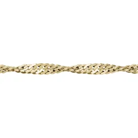 FIRETTI Fußkette FIRETTI "Schmuck Geschenk Silber 925 Körperschmuck Gold o. Rosè Singapurkette", gold (gelbgoldfarben), Fußketten, Damen, Silber 925 (Sterlingsilber), Made in Germany