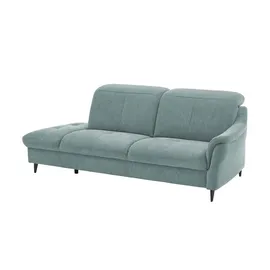 meinSofa Recamiere Mikrofaser 2-Sitzer Blau