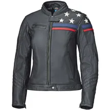 Held Midway Lederjacke Schwarz/Weiß 42