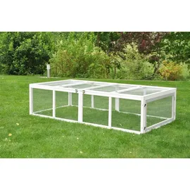 nanook shop Freigehege Möhrchen 180 x 90 x 44,5 cm grau-weiß